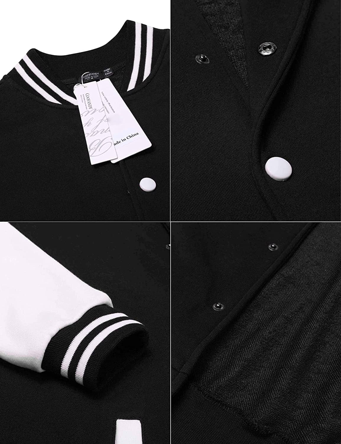 Mode Varsity Baumwoll Bomberjacken
