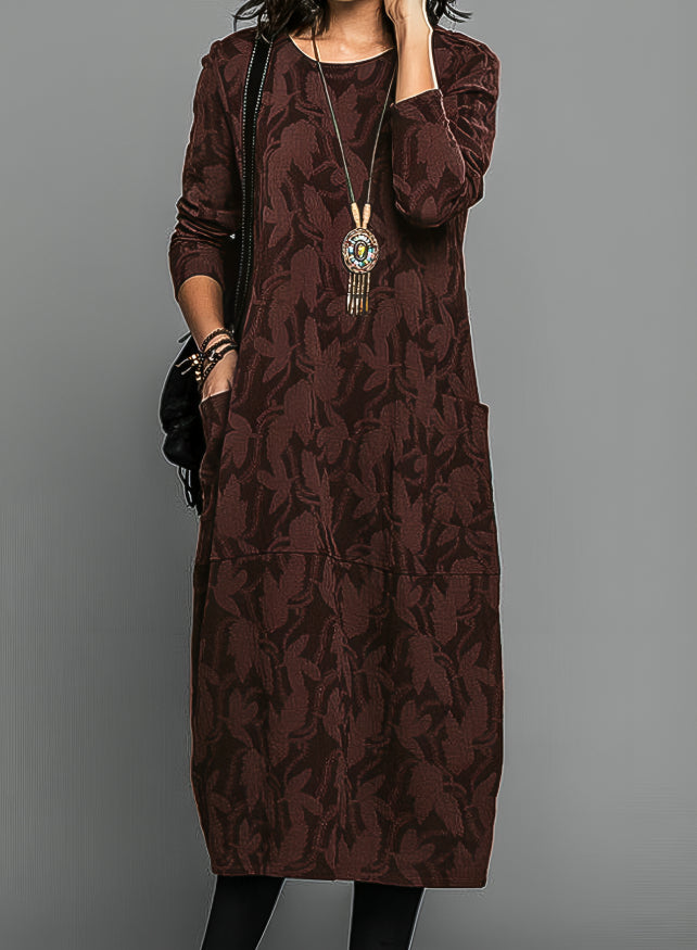 Madeleine | Warmes Winterkleid mit elegantem Schnitt