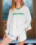 Going Offline Besticktes Shorts-Set