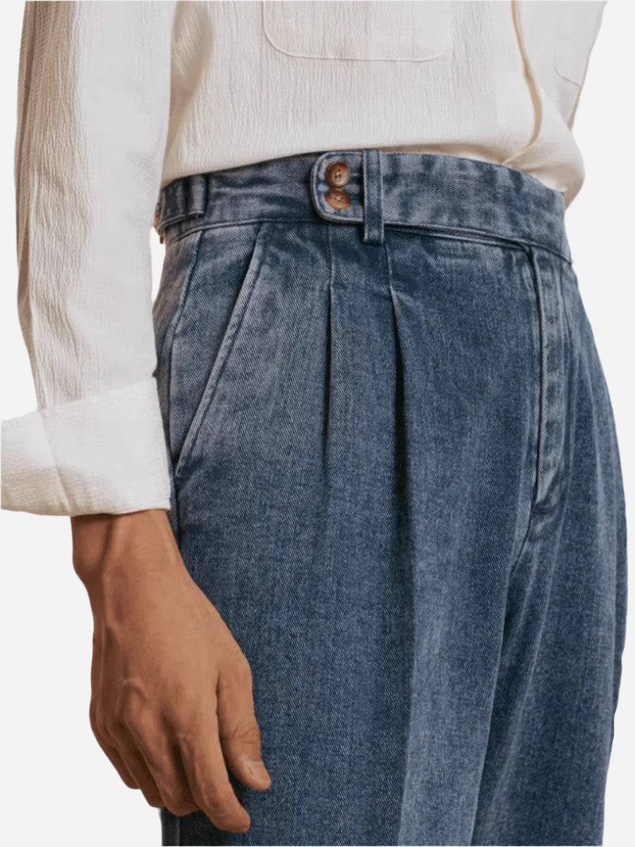 Marini Montefalco Falten-Jeanshose
