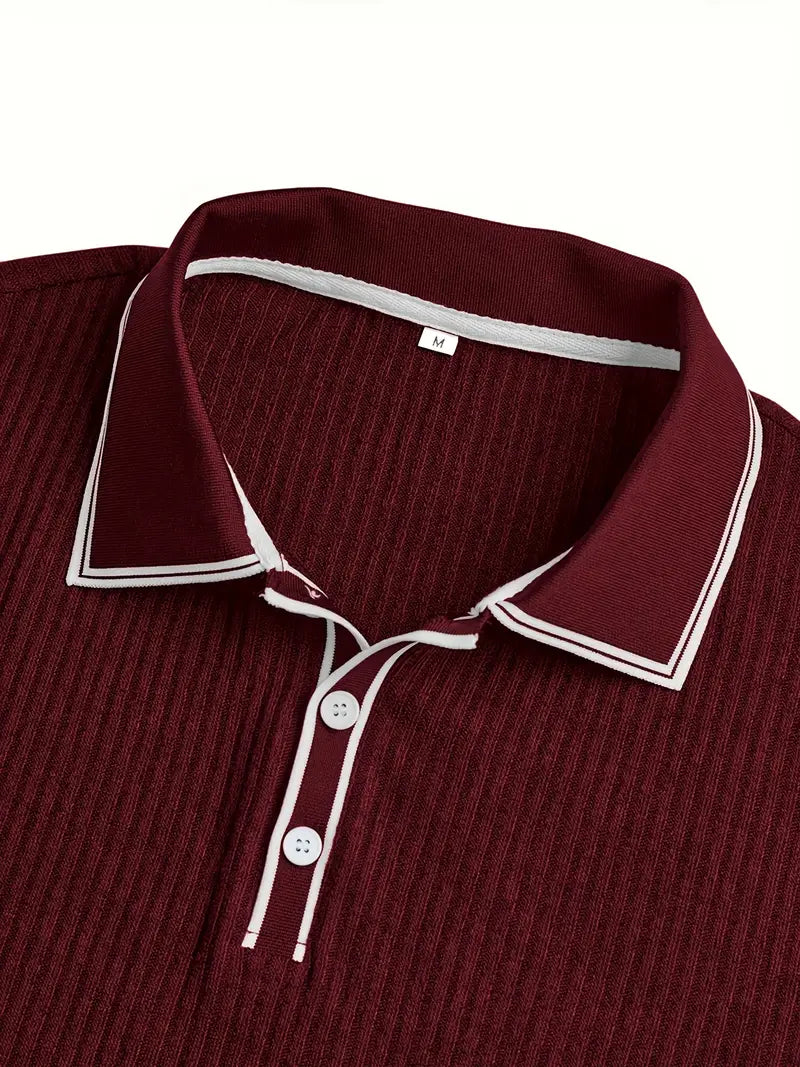 Orestis - Elegant Short Sleeve Polo Shirt