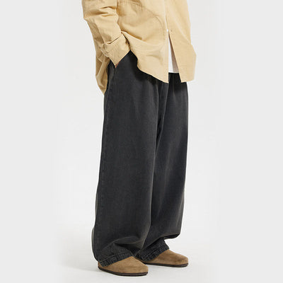 Retro Lässige Weite Jeans