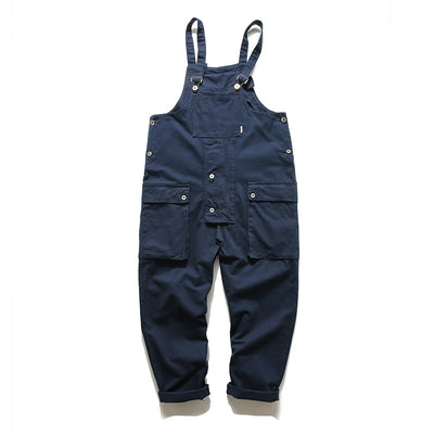 Japanische gewaschene Denim-Latzhose