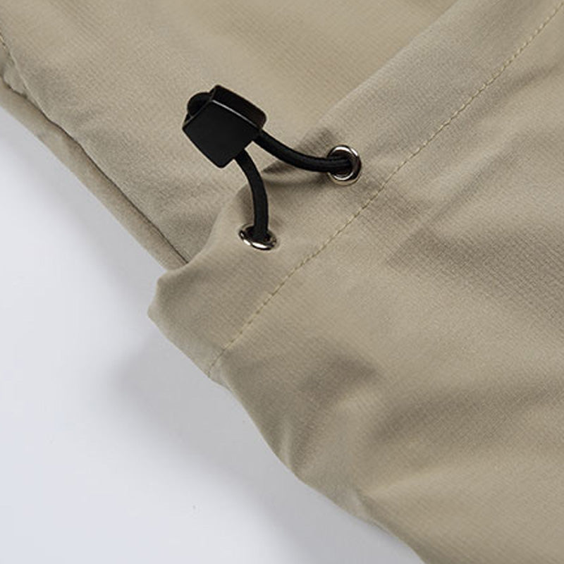 Japanische funktionale große Taschenhemd lässige lockere Overalls Zweiteiliges Set