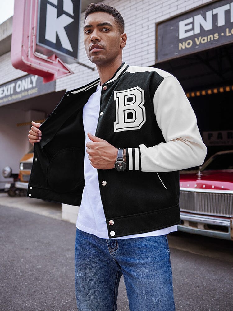 Stylische Letter Baseball Varsity Jacken