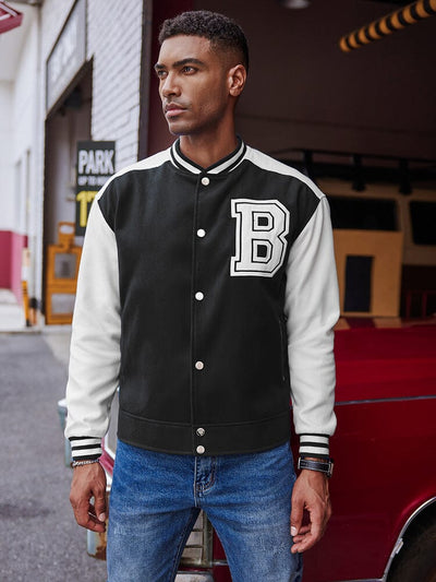 Stylische Letter Baseball Varsity Jacken