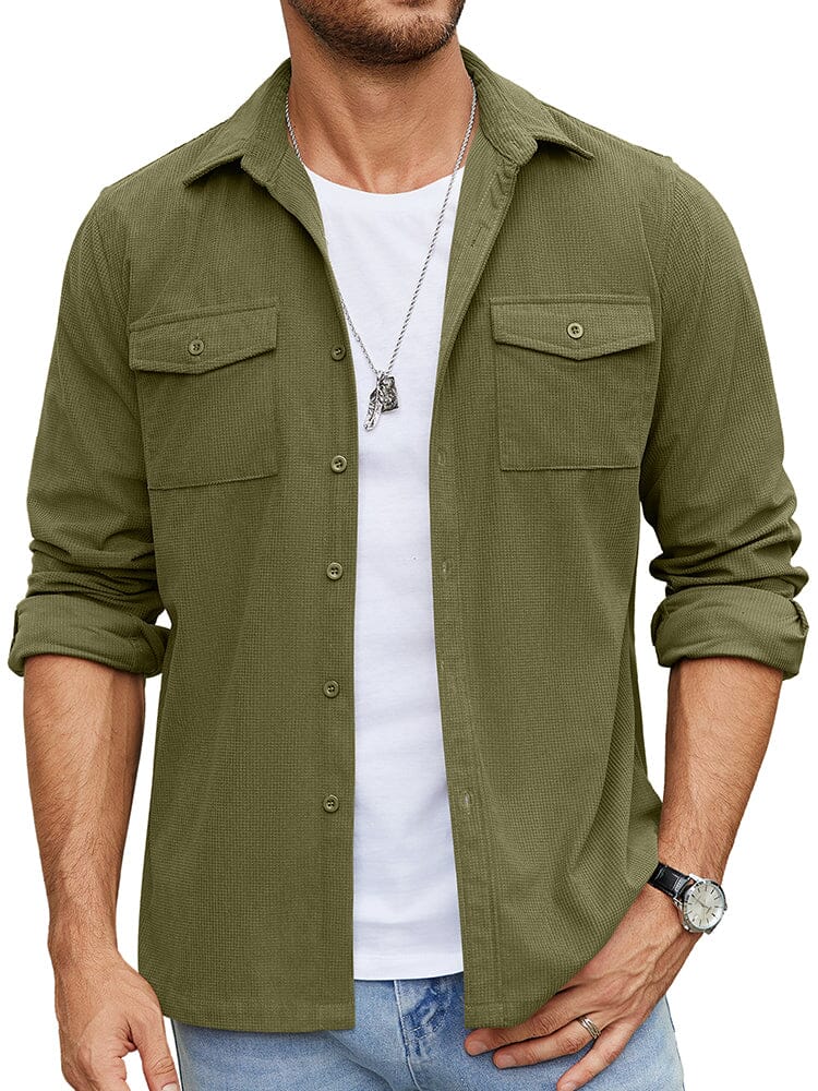 Freizeit Waffel Shirt Jacke
