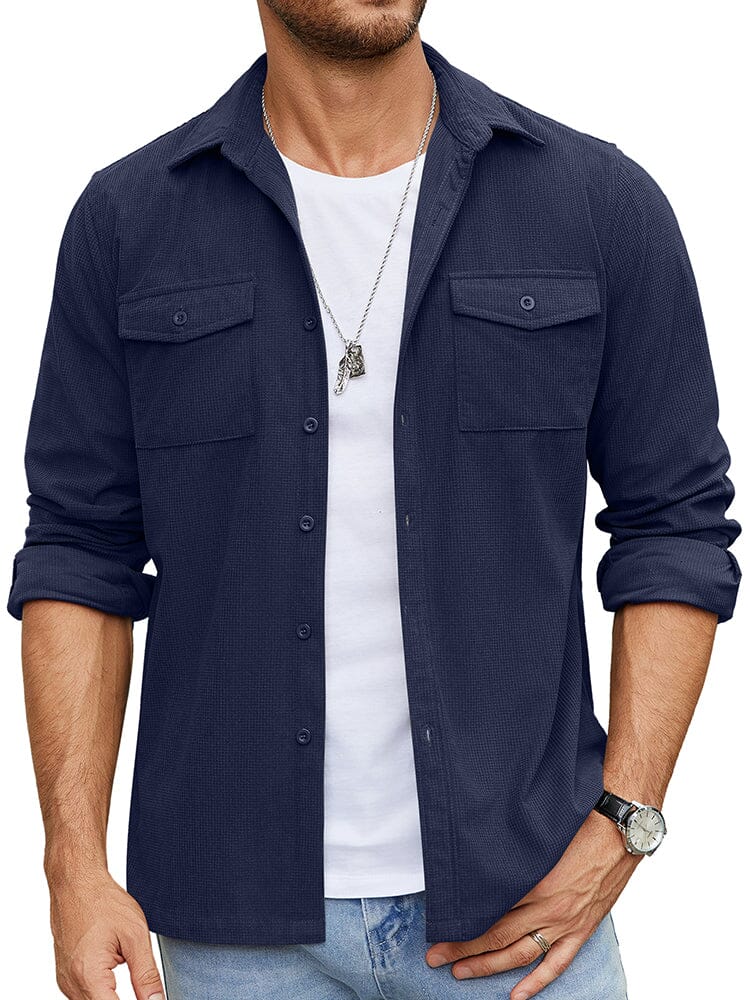Freizeit Waffel Shirt Jacke