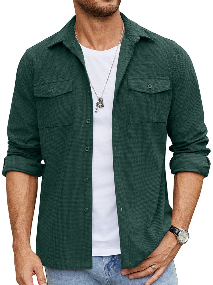 Freizeit Waffel Shirt Jacke