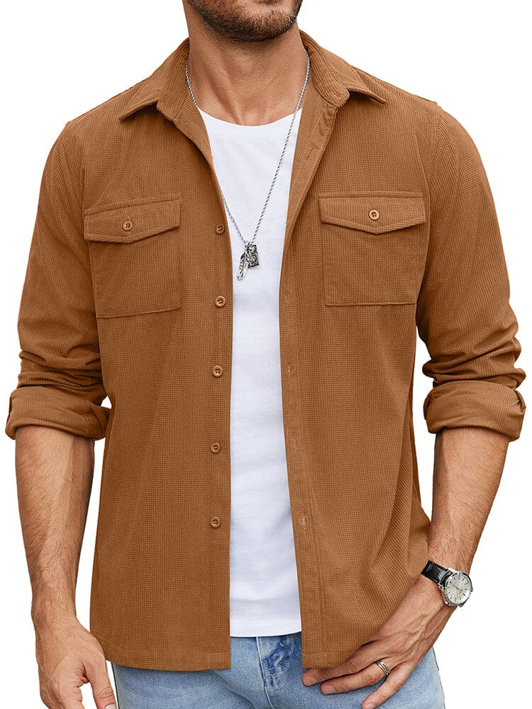 Freizeit Waffel Shirt Jacke