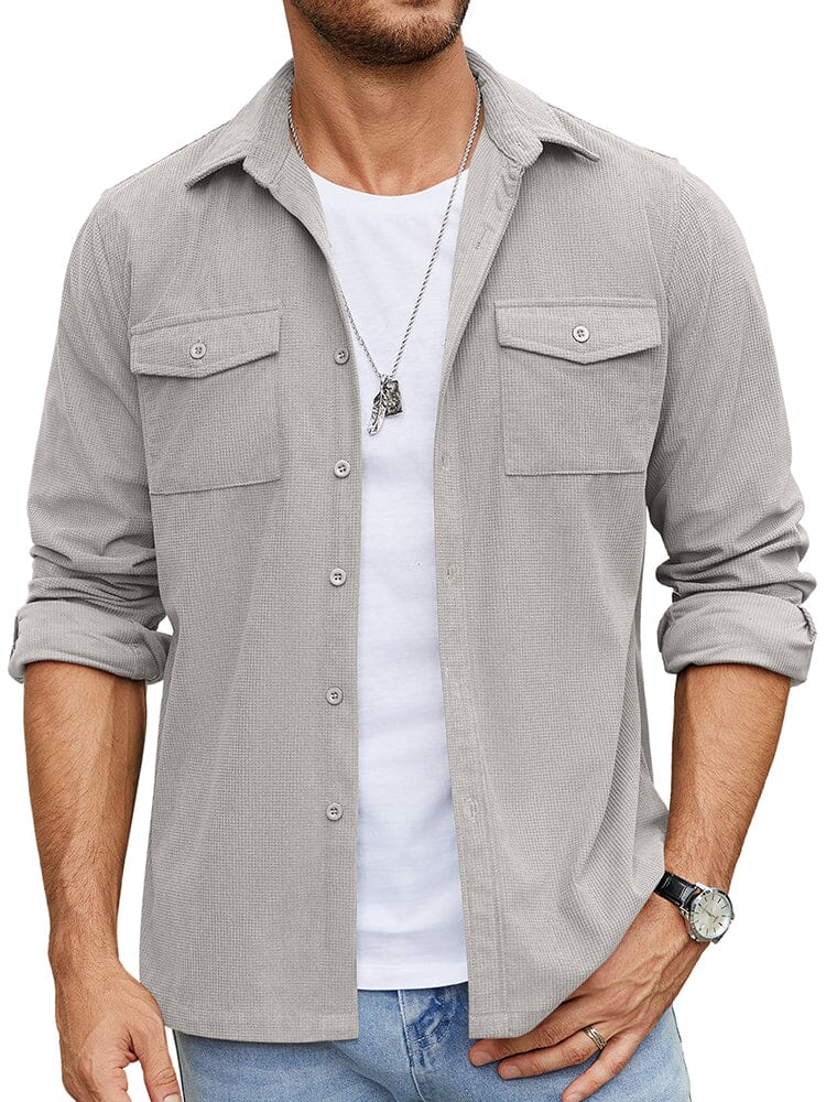 Freizeit Waffel Shirt Jacke