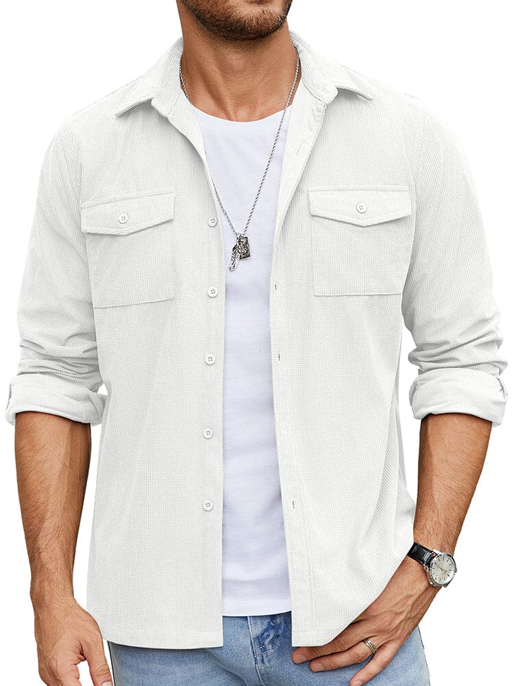 Freizeit Waffel Shirt Jacke