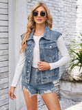 Victoria Klassisches Denim Vest Top