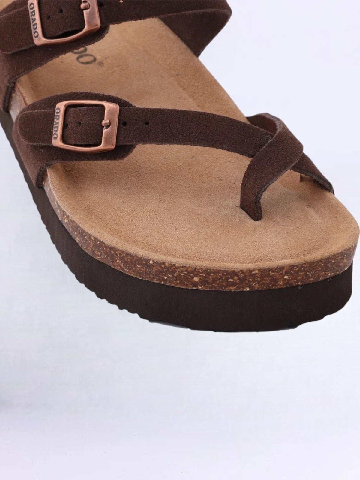 Orado Wildleder Kork Riemensandalen