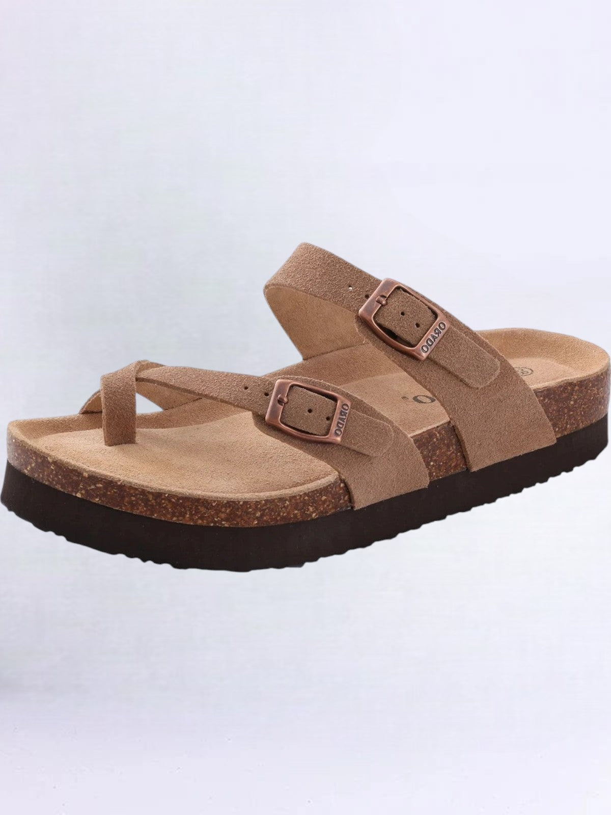 Orado Wildleder Kork Riemensandalen