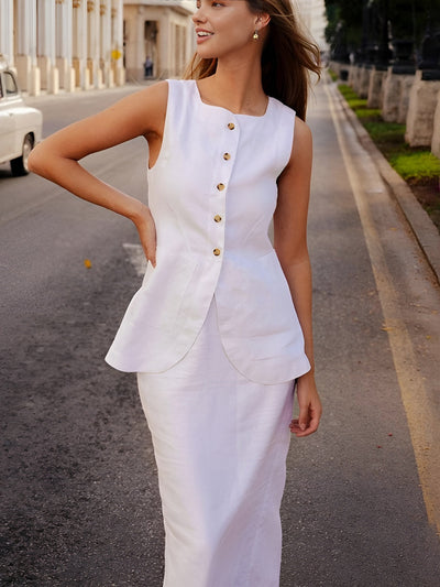Elara Baumwollmischung Zwei-Teile Set