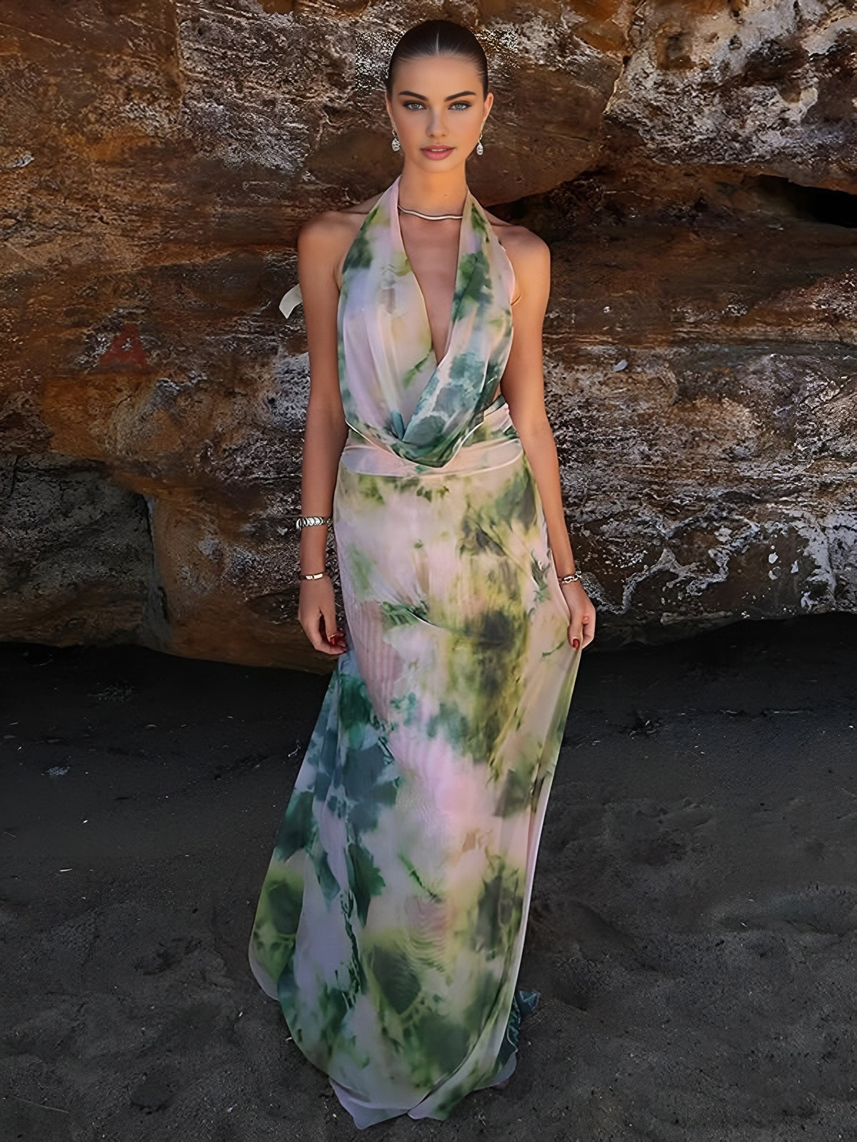 Seren Tie-Dye Halterrock-Set
