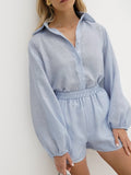 Arden Baumwoll-Leinen Shorts Set