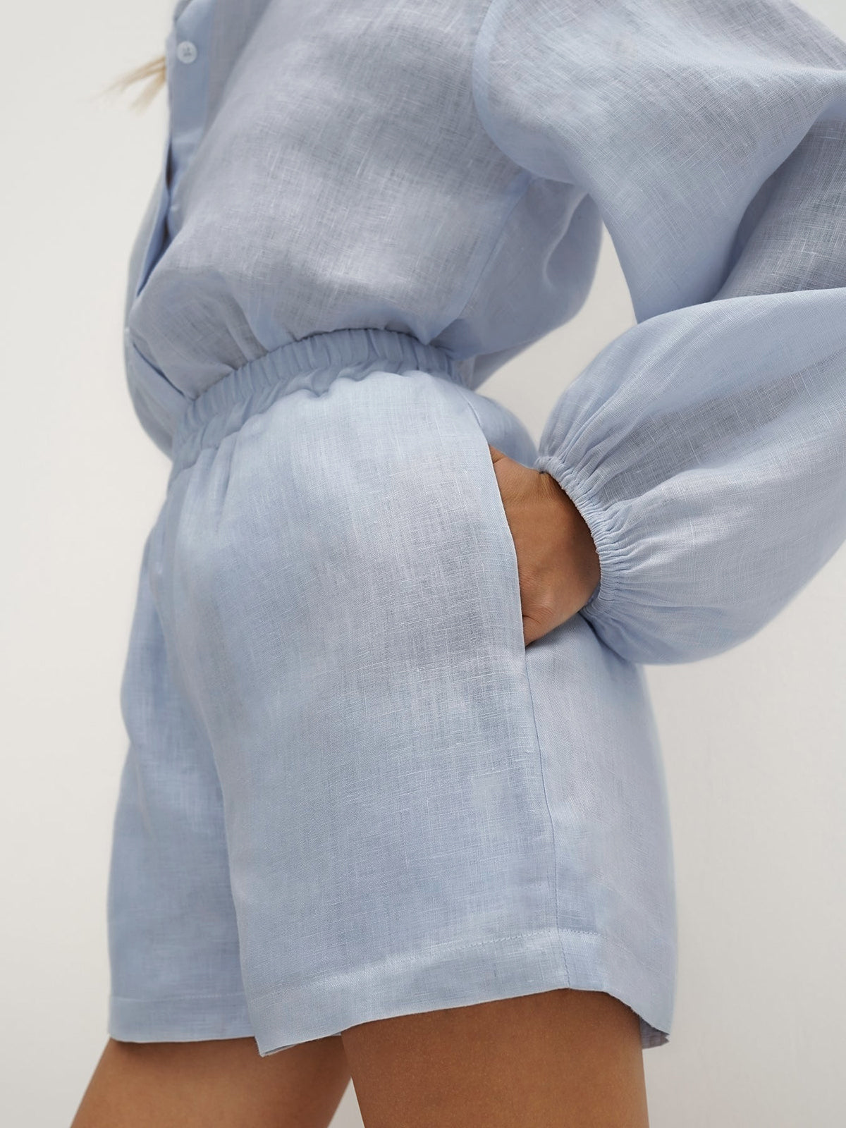 Arden Baumwoll-Leinen Shorts Set