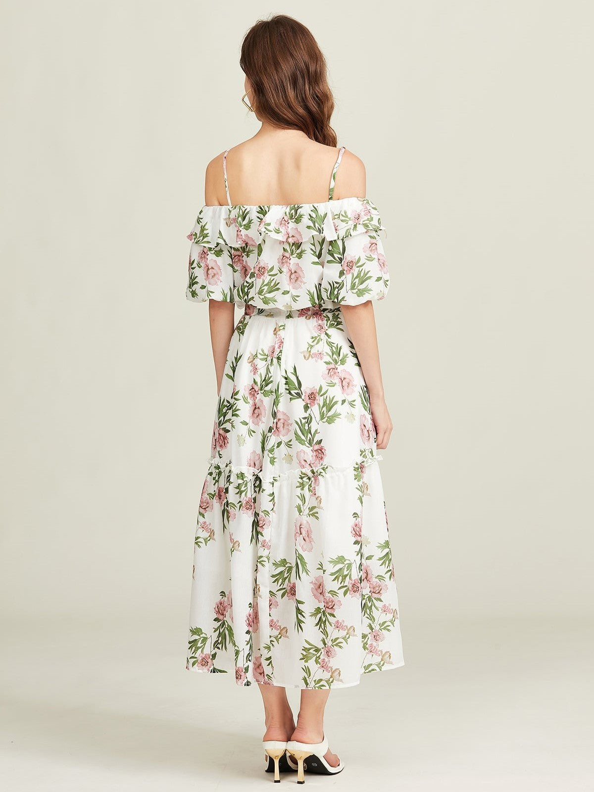 Mila Floral Off-Shoulder Zweiteiliges Set