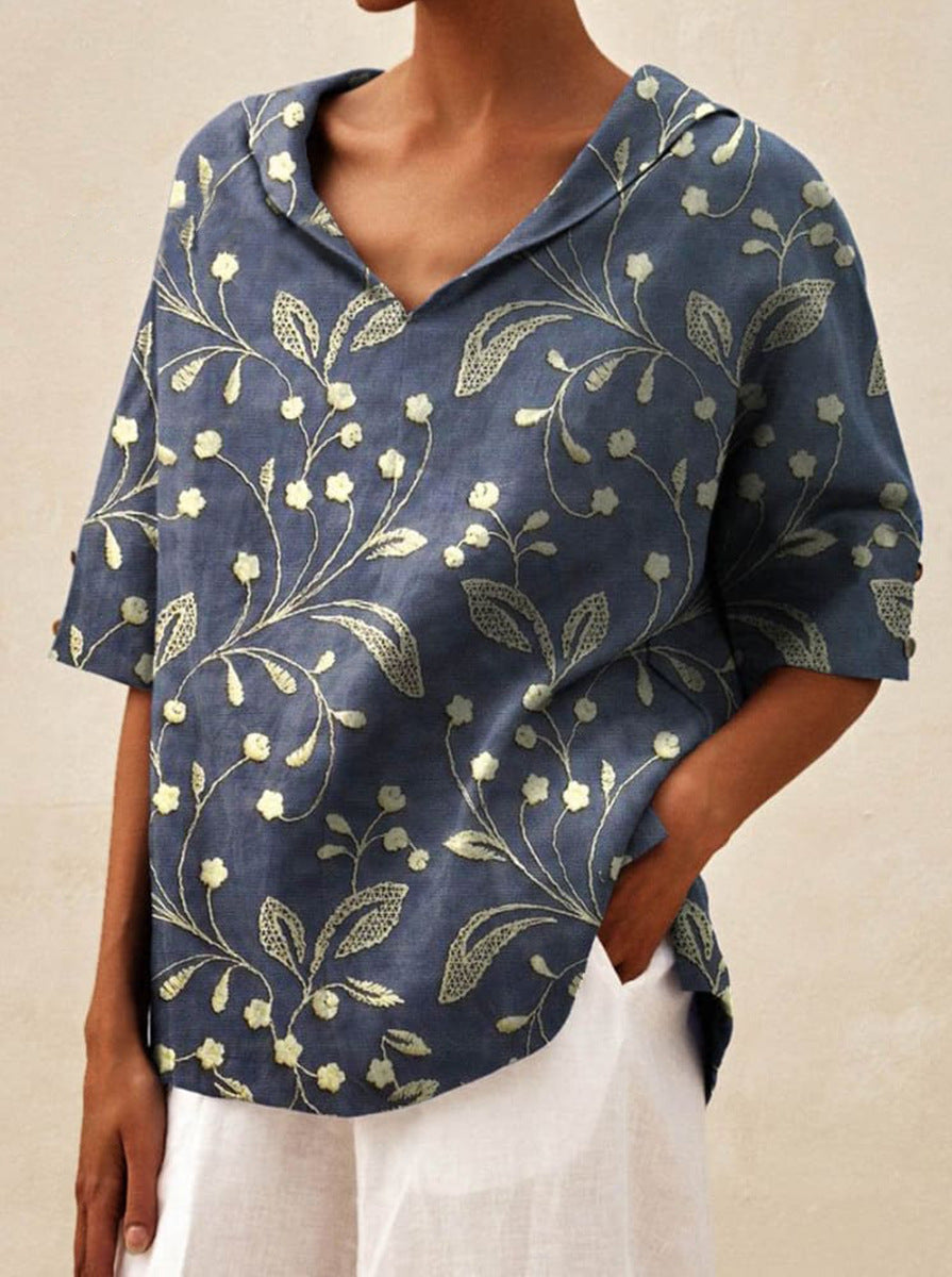 Pamela | Leichte und luftige Blumenbluse