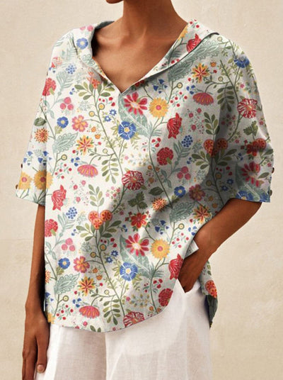 Pamela | Leichte und luftige Blumenbluse