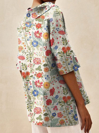 Pamela | Leichte und luftige Blumenbluse