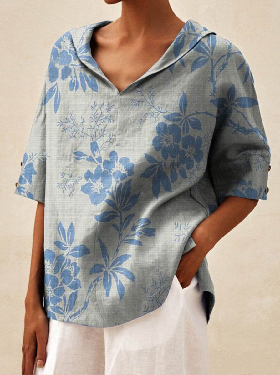 Pamela | Leichte und luftige Blumenbluse