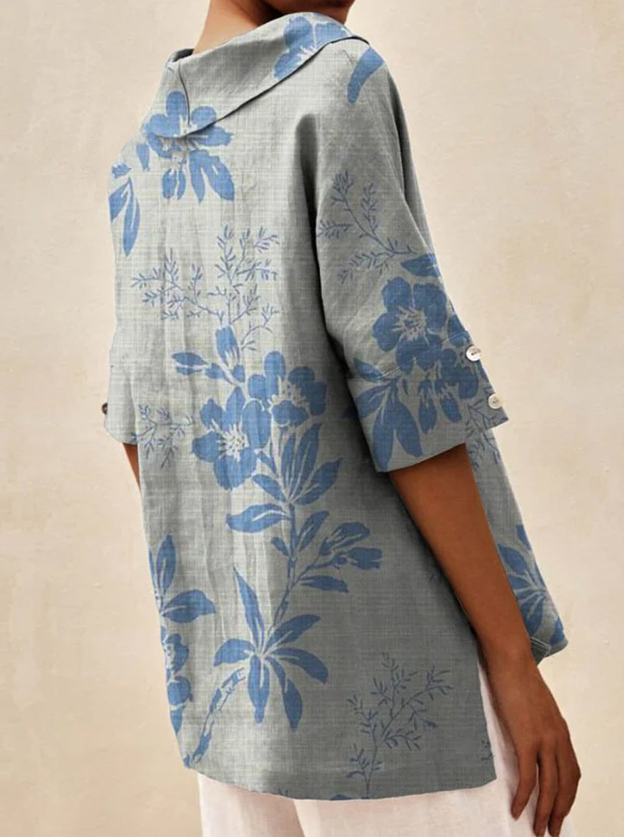 Pamela | Leichte und luftige Blumenbluse