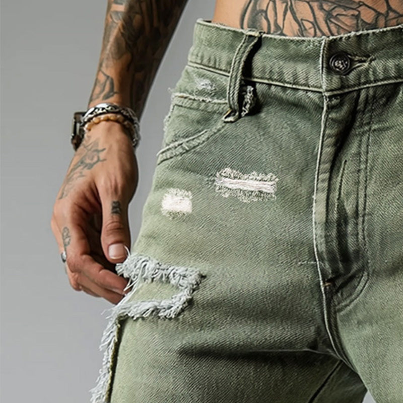 Herren Vintage Denim Gebrushte Shorts