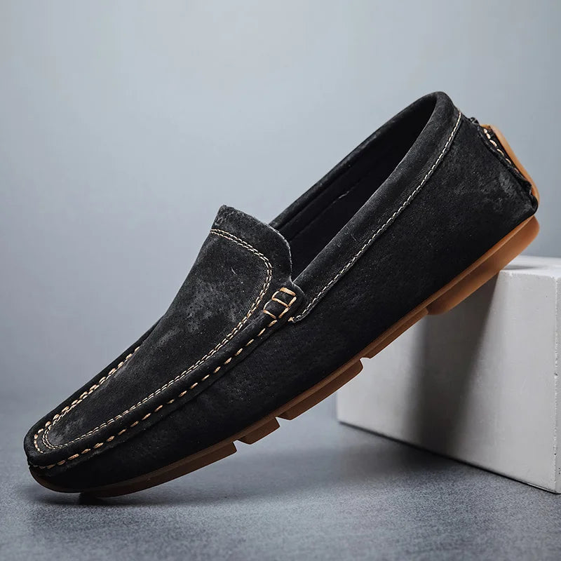 Radcliff Stitched Suede Loafers