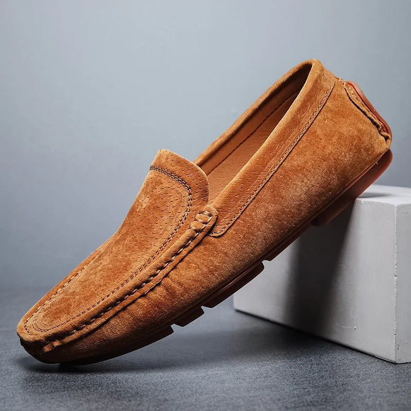 Radcliff Stitched Suede Loafers