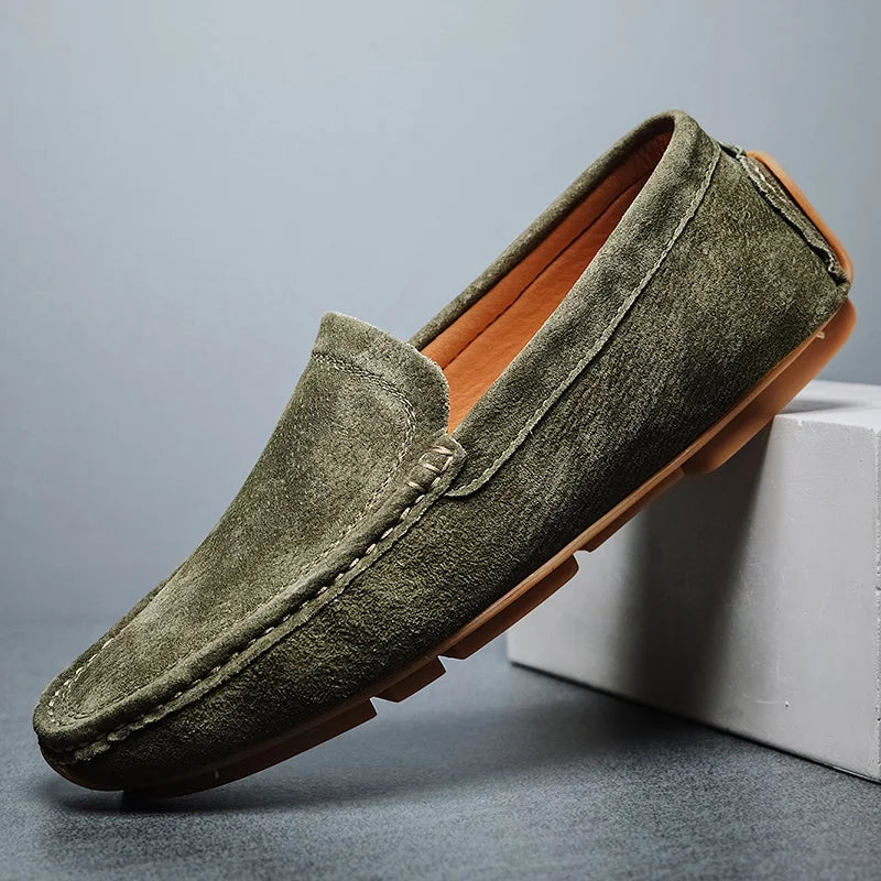 Radcliff Stitched Suede Loafers