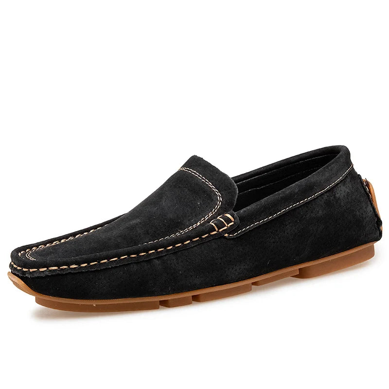 Radcliff Stitched Suede Loafers