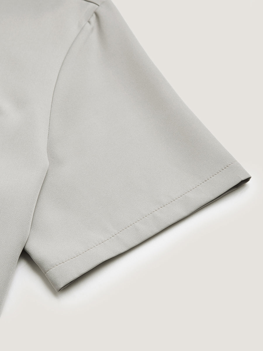 Plus Size Hemdkragen Reißverschluss Herren Set