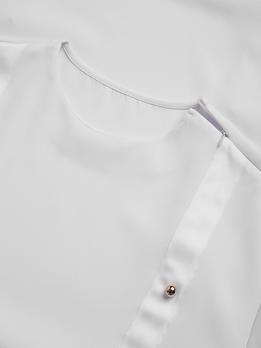 Plus Size Herren Set mit Metall-Details und kurzen Ärmeln