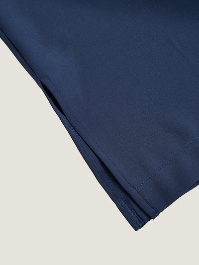 Plus Size Einfarbiges Herren-Hosen-Set mit Halblangen Ärmeln
