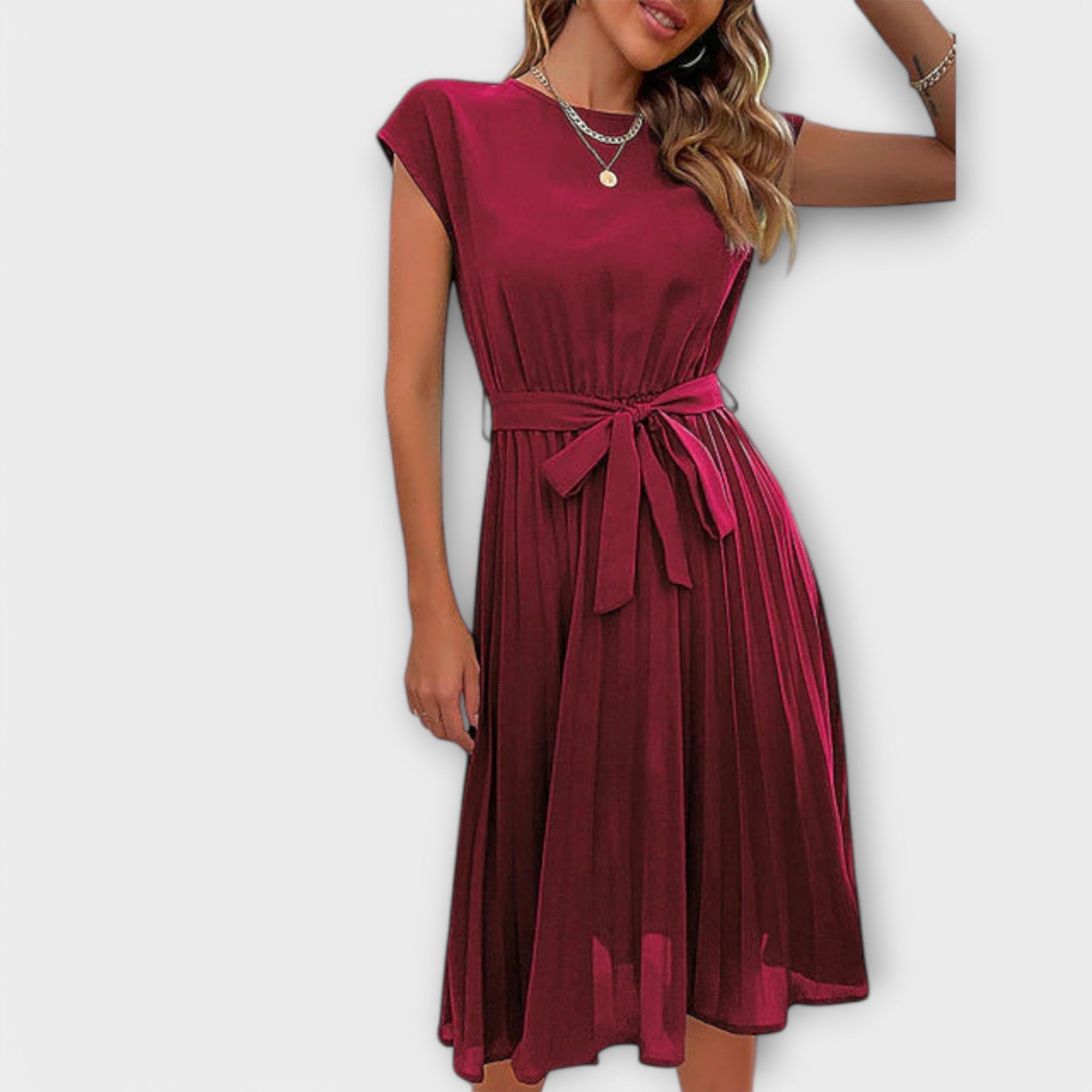 Claire | Lässiges Plisseekleid
