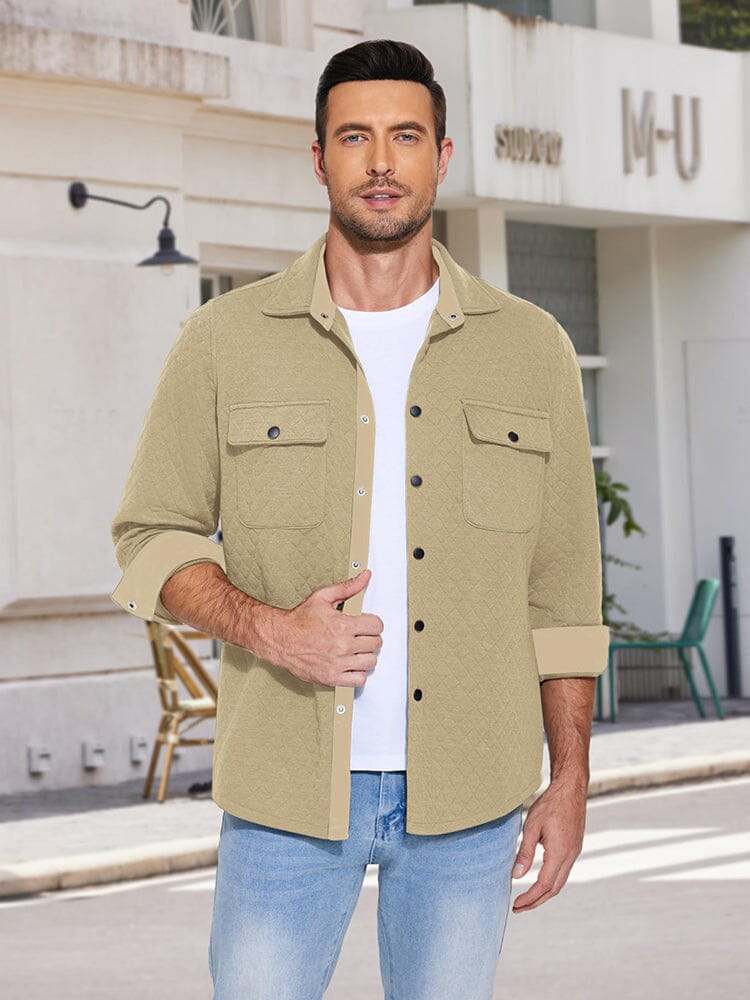 Lässige leichte gesteppte Jacke