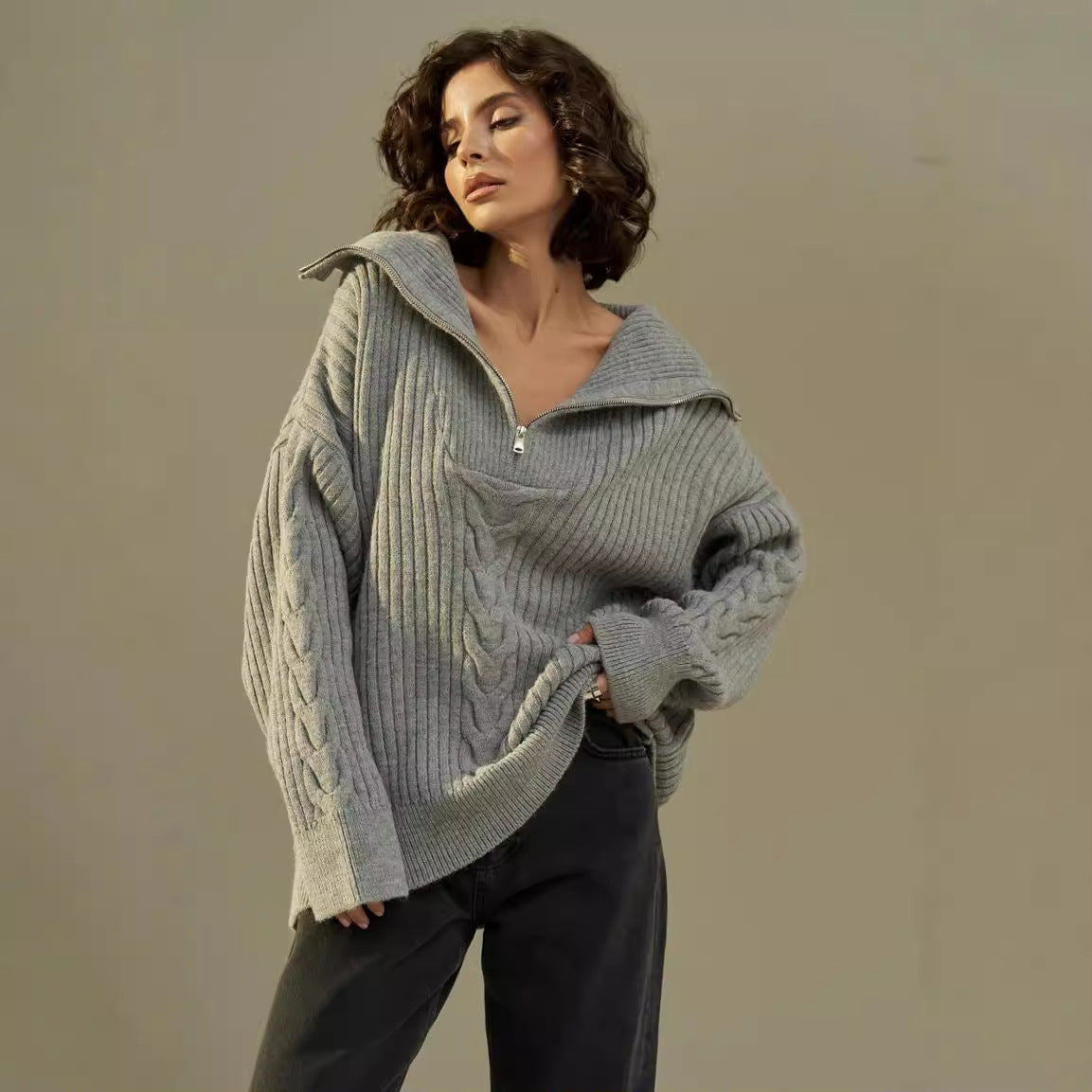 Riviera Zip-Pullover
