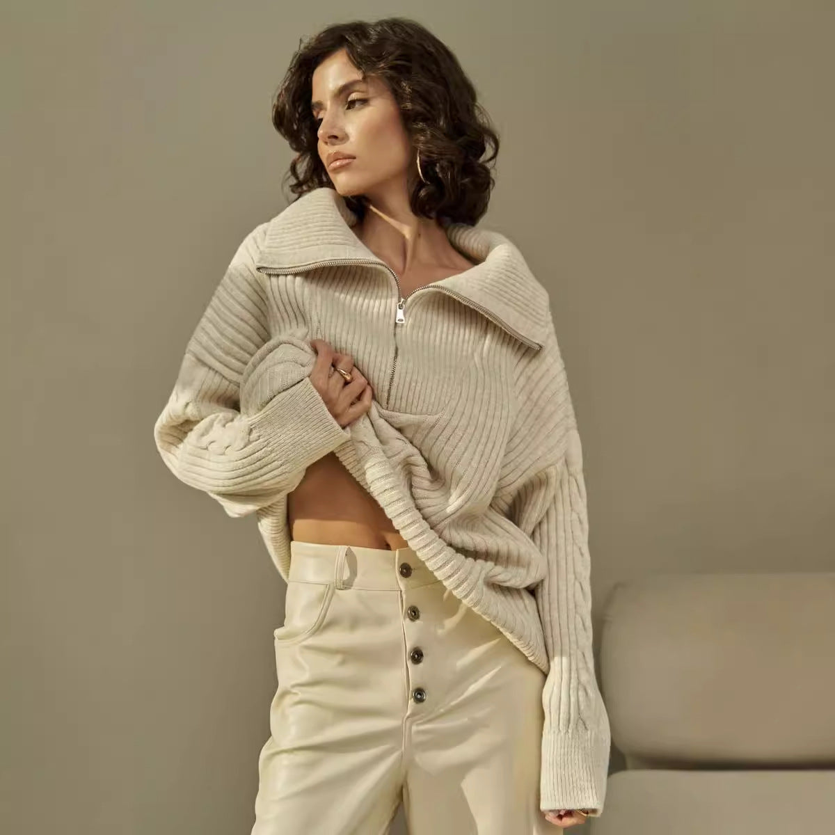 Riviera Zip-Pullover