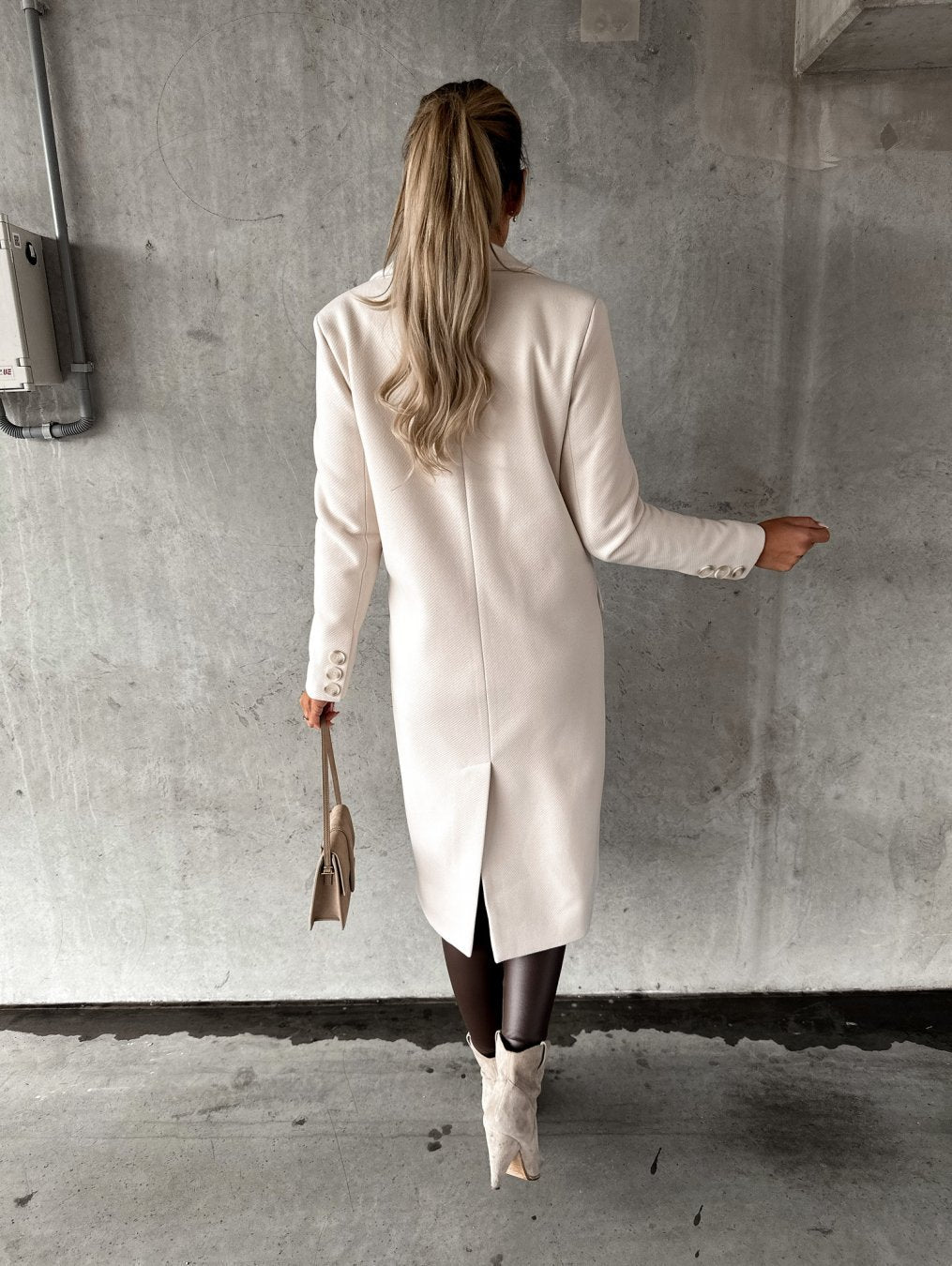 KATE | Wollmantel Langschnitt Damen