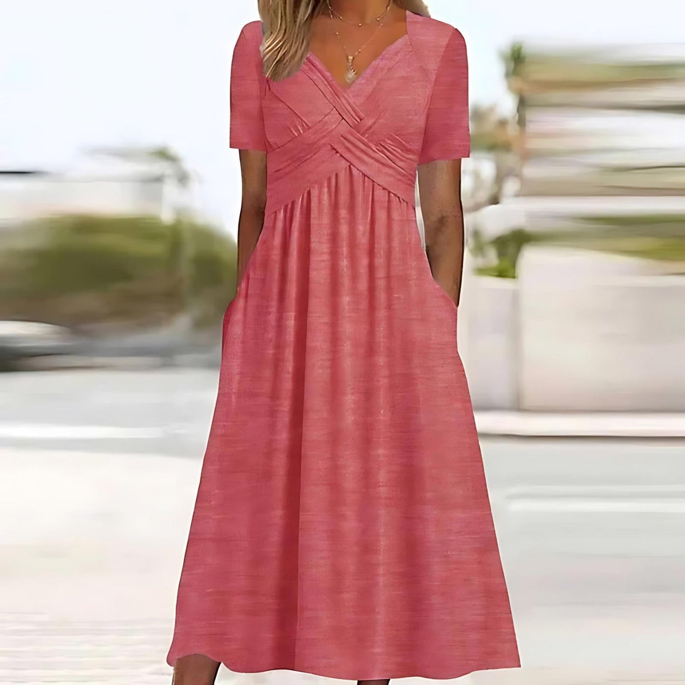 Roslyn | Bequemes Midi-Kleid