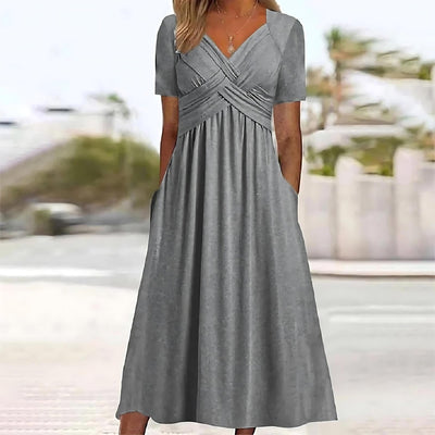 Roslyn | Bequemes Midi-Kleid