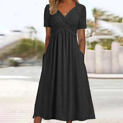 Roslyn | Bequemes Midi-Kleid