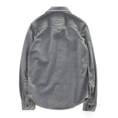 Retro Herbst Gestreiftes Hemd