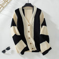 Lässiger gestreifter Strickcardigan