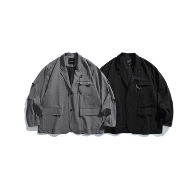 Locker sitzender Blazer mit geschwungenem Revers