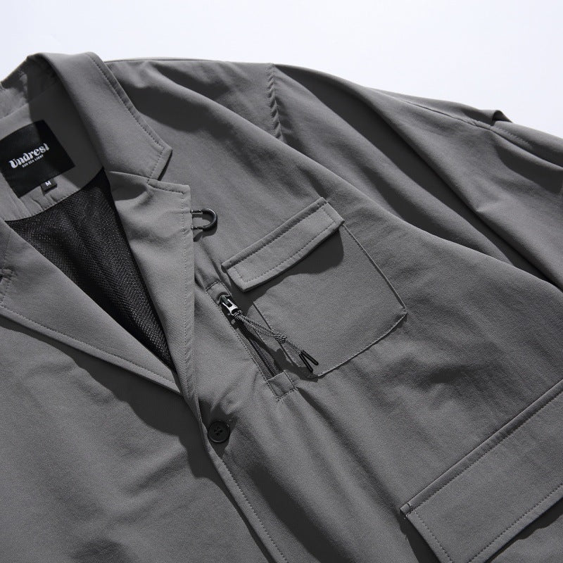 Locker sitzender Blazer mit geschwungenem Revers