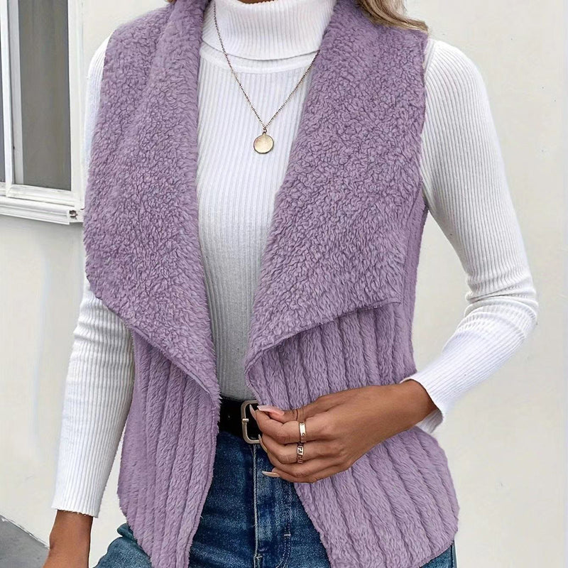 Einfarbiger Freizeit-Cardigan